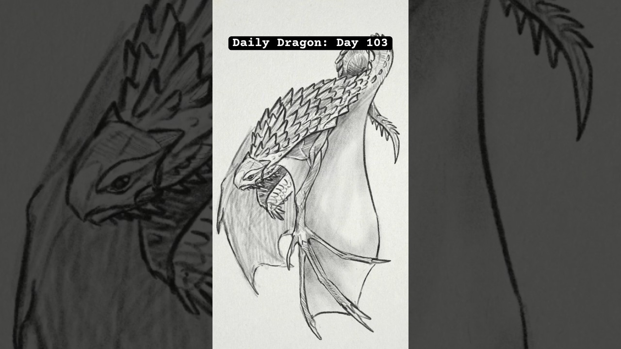 Daily Dragon Sketch: Day 103 - Turtle wing design..