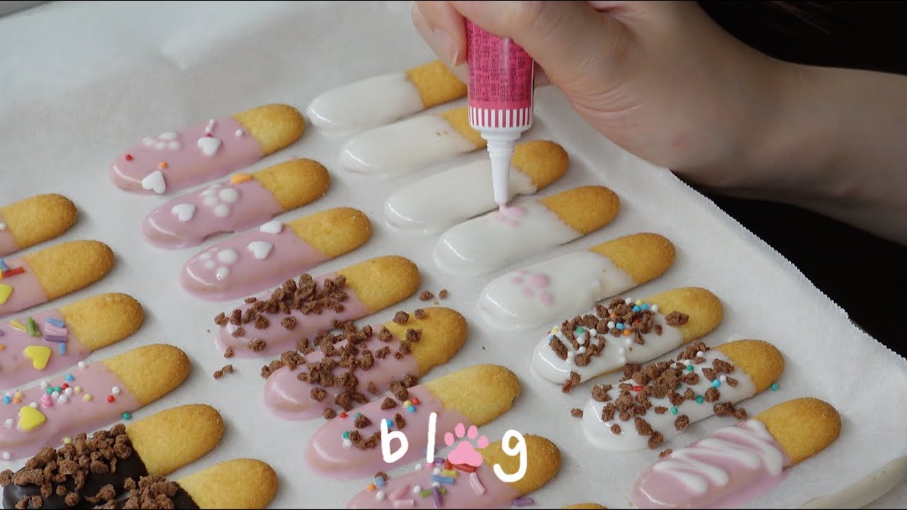 Sub) 다이소 초콜릿으로 빼빼로 만들기 Pepero Day (feat.Daiso)