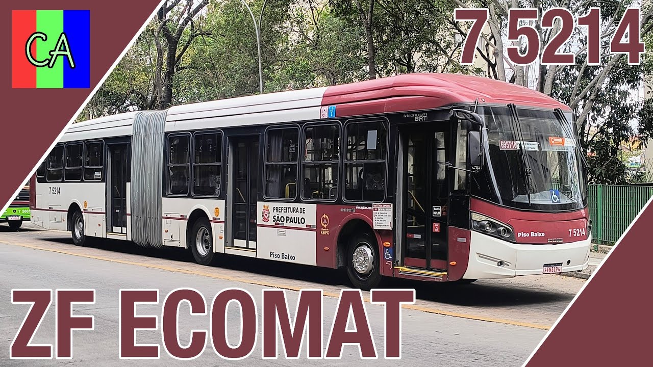 ZF ECOMAT ALTO! 😍 | Voltinha no 7 5214 da KBPX, Caio Millennium BRT MB O500UA Bluetec 5 ZF Ecomat