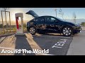 40000 km around the world fully electric with a tesla  road trip