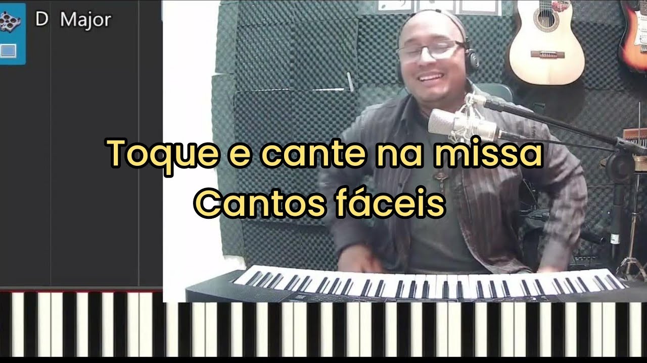 Cantos fáceis para a missa - Teclado para iniciantes - Da entrada ao final