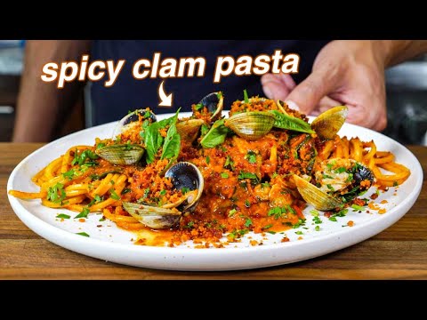 Spicy 'Nduja Spaghetti Alle Vongole (Spicy Spaghetti with Clams)