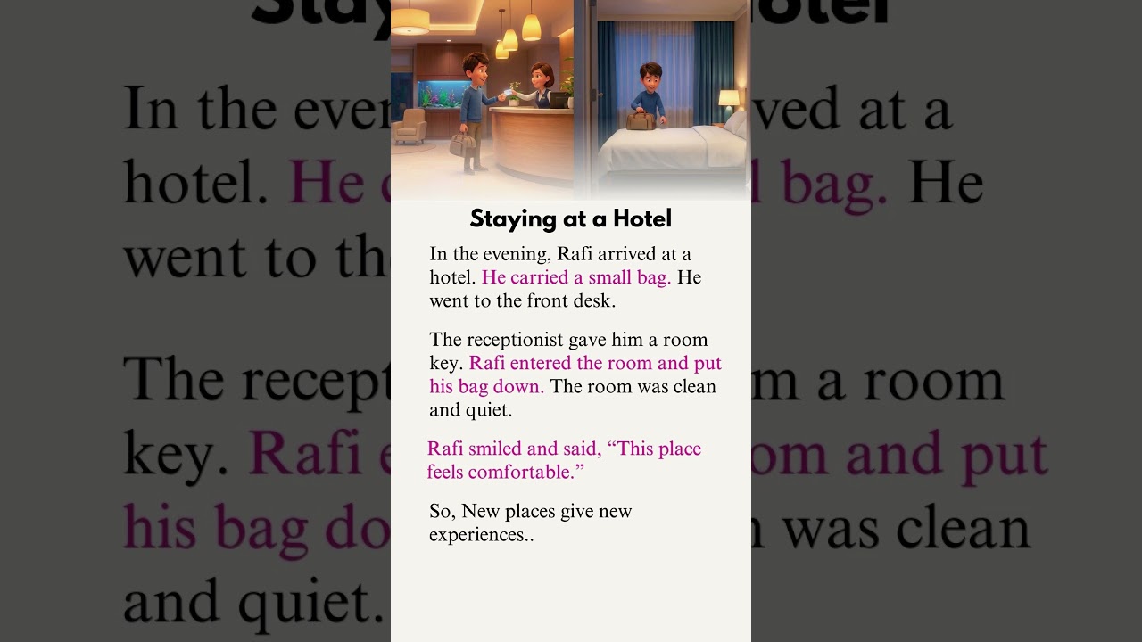 Staying at a Hotel | Easy English Channel | Learn English for Beginners #englishstory