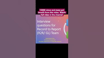 How to prepare for R2R interview, GL team, accounting interviews, #shorts #shortsfeed #youtubeshorts