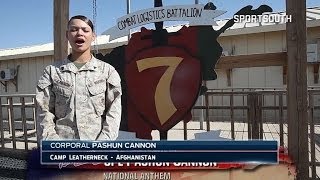 Cpl. Cannon sings anthem from Afghanistan screenshot 4