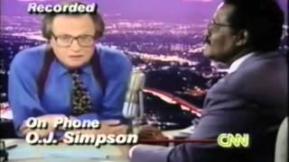 OJ TELLS LARRY KING ABOUT PROSECUTION LIES