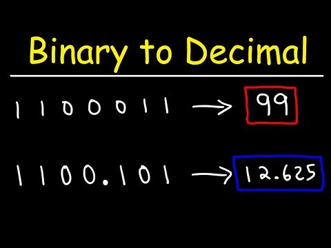 Video: How To Convert Binary Numbers To Decimal