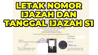 Cara Melihat Tanggal Ijazah Dan Nomor Ijazah S1  Letak Tanggal Ijazah Dan Nomor Ijazah S1