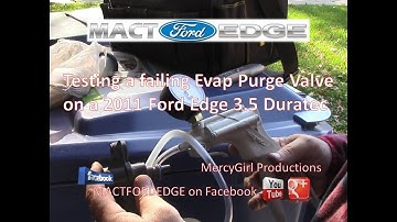 Emissions Vapor Canister Purge Valve Solenoid replacement on a 2011 Ford Edge 3 5 Duratec