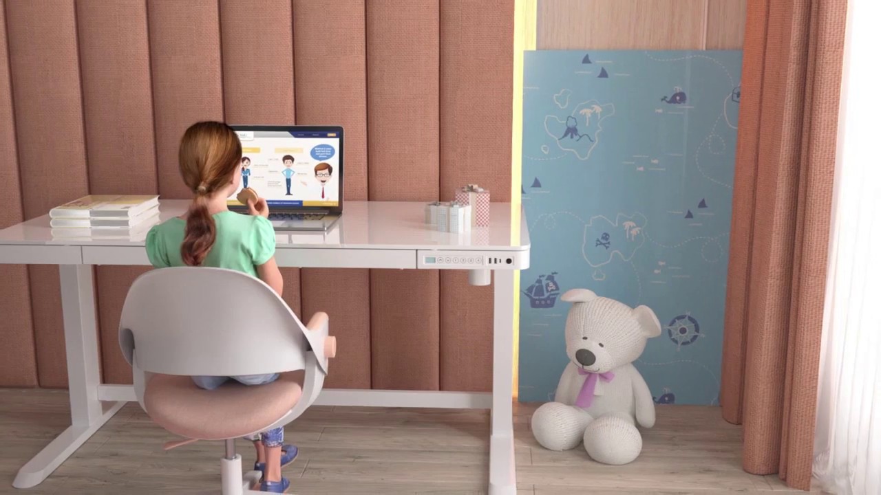 ET118 Height Adjustable Desk Installation Animation | A wise choice of the whole family!