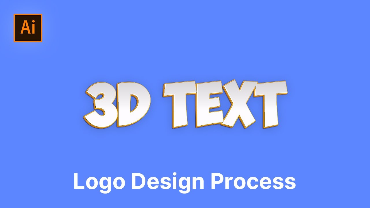 How to Create a Premium 3d Text Effect in Adobe Illustrator | Unique Font Effect | SoftAsia Design