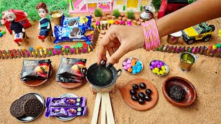 Miniature Oreo Biscuits Dark Fantasy Chocolate Balls Recipe | Chocolate Fried balls |Chocolate Laddu