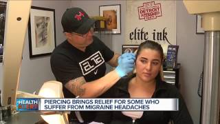 Piercings bring relief for some who suffer from migraine headaches