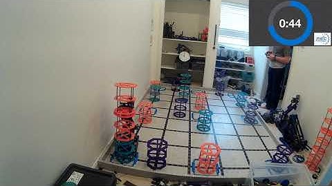 VEX IQ Rise Above 2020-2021 97300J Virtual Teamwork Setup Solo Robot  Match 114 Points.