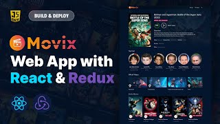 Build & Deploy Movix Single Page Web Application with React & Redux Full Course | Fully Responsive screenshot 1