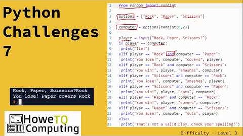 Python challenges level 3 challenge 7