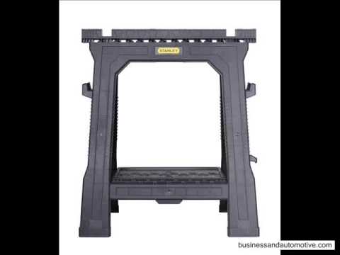 Stanley 060864R Folding Sawhorse (2-Pack) - YouTube