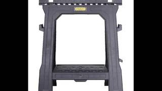 Stanley 060864R Folding Sawhorse (2-Pack) CLICK HERE: http:bit.ly/Stanley060864r Stanley gives you the perfect accessory when sawing with this FatMax Twin Pack Folding