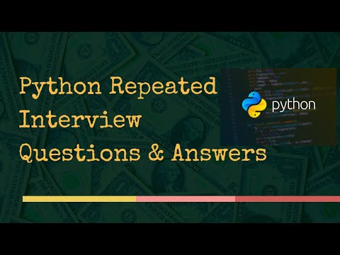 Python Most Frequently asked Interview Questions and Answers
