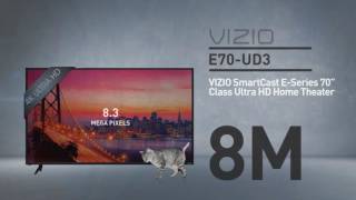 TCL P 49FP110 49″ 1080p LED-LCD TV – 16:9 – Black – 1920 x 1080 – Dolby Digital Plus – 8 W RMS – LED – Smart TV – 3 x HDMI – USB – Wireless LAN – PC Streaming – Internet Access All-New 2016 VIZIO E70u-D3 SmartCast E-Series 70” Class Ultra HD // Full Specs Review #VIZIO