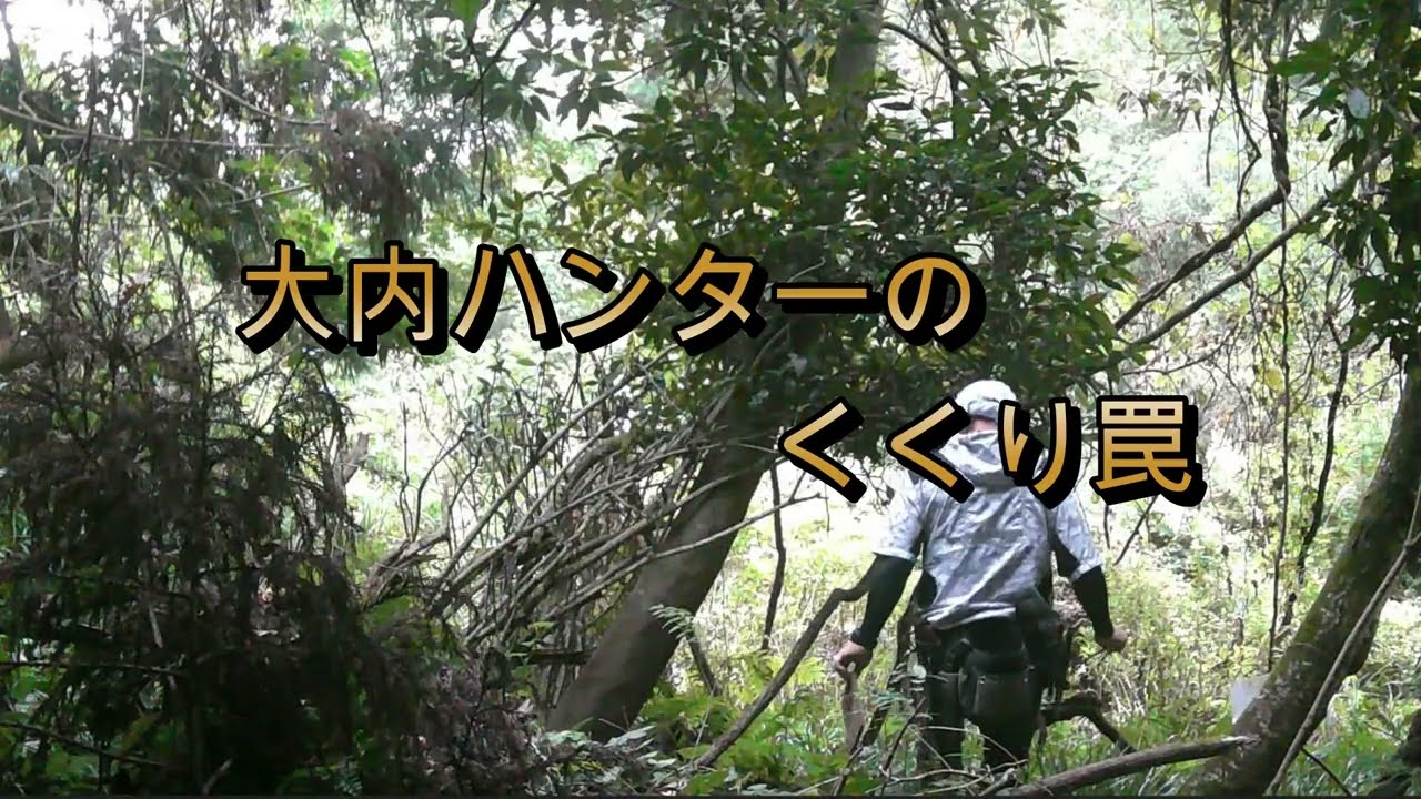 【狩猟】大内ハンターのくくり罠　複数のトレイルカメラ映像　【観覧注意】