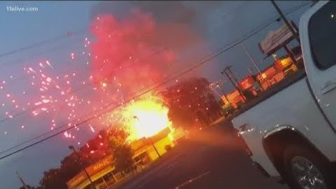 Fireworks stores catch fire: WOW Moment