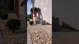 Cinder Block Bench in 5 Minutes! No Nails, No Tools — Just WOW! 🧱🪑”#DIYBench #CinderBlockProject
