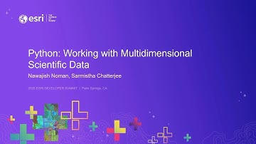 Working with Multidimensional Scientific Data Using Python