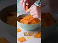 2 Ingredient Cheese Crackers #shorts