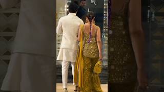 Alia Bhatt Spotted Yellow Sharara Set