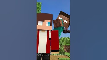 JJ vs Herobrine - MAIZEN Minecraft Animation #shorts