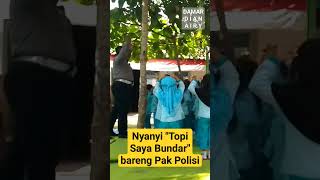 Nyanyi Topi Saya Bundar bareng Pak Polisi #polisisahabatanak #polisiindonesia #psa #polisi