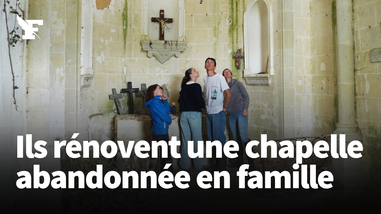 Ils rénovent une chapelle abandonnée en famille