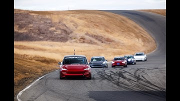 2024 Tesla Model 3 Performance - Full Track Session at Thunderhill East | Model 3 Challenge