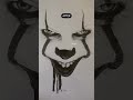 Realistic drawing of #Pennywise 🎈 | #shorts