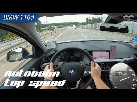 BMW 116d (2020) - Autobahn Top Speed / Acceleration / Test Drive POV