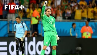 Netherlands V Costa Rica Full Penalty Shoot-Out 2014 Quarter-Finals