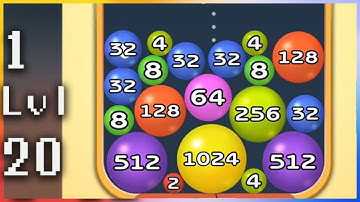 2048 Ball - Gameplay Walkthrough - Levels 1-20
