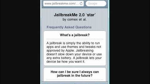 How To Jailbreak iPod/iPhone With JailbreakMe