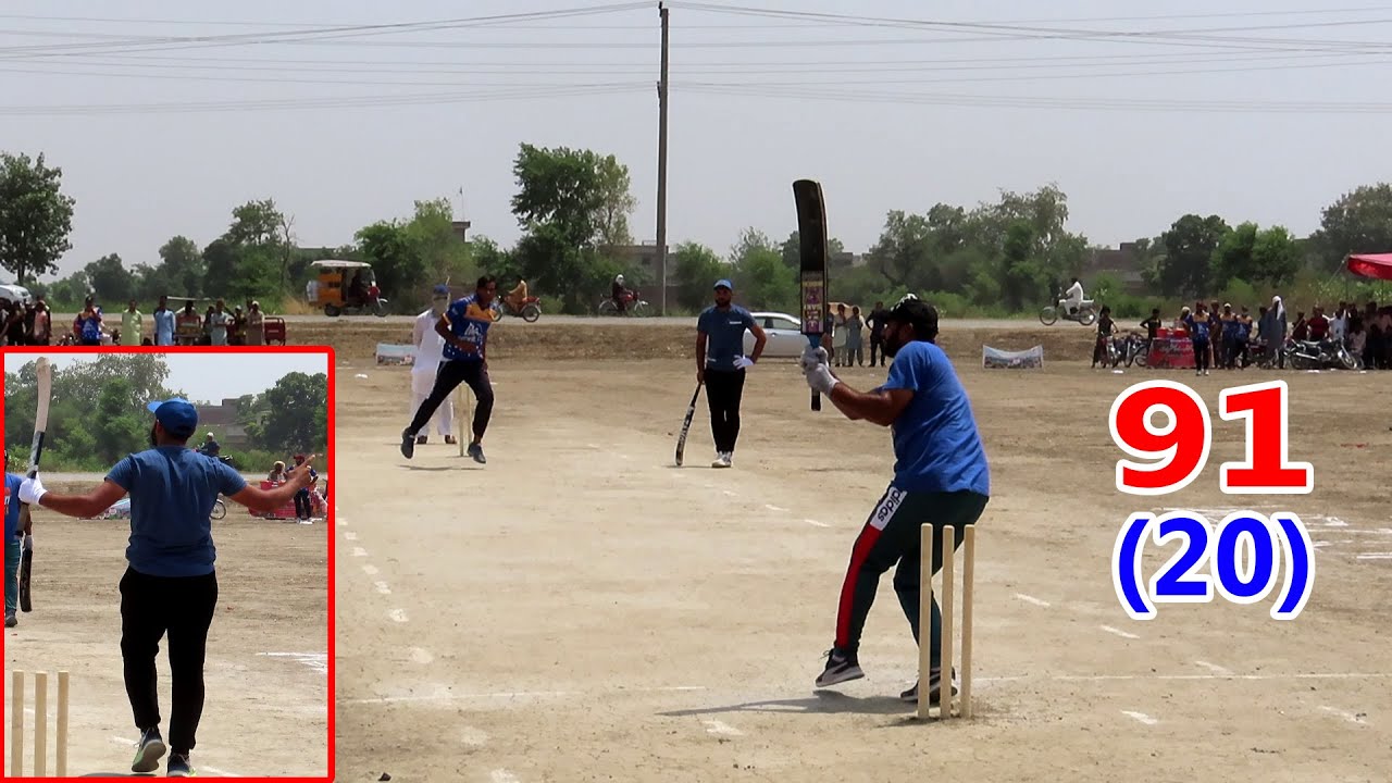 TAMOUR MIRZA VS USAMA SIALKOT || 91 RUNS CHASED BY 22 BALLS || - YouTube