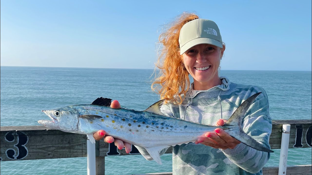 Catching Spanish Mackerel from the Pier in North Carolina 