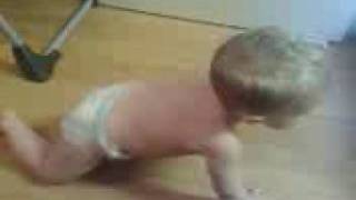 Tommy's first non commando crawl