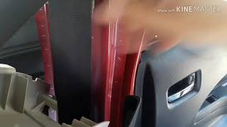 How to remove ceiling and installation of insulation in mirage hatchback