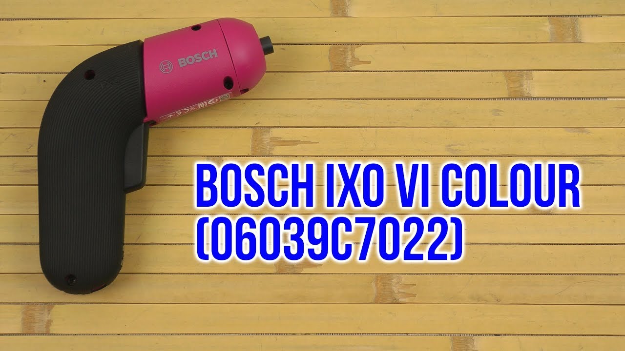 Распаковка Bosch IXO VI Colour 06039С7022