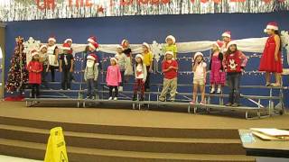 Margo Elementary Christmas 1st graders singing December 16, 2015