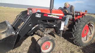 BigIron Online Auction 2-5-2020--FS1702=1967 Massey Ferguson 165 2WD Tractor w/Westendorf Loader
