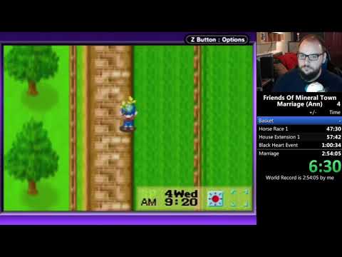 [PB] Harvest Moon: Friends of Mineral Town Marriage (Ann) Speedrun - 2:45:10