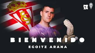 Egoitz Arana, portero del Sporting