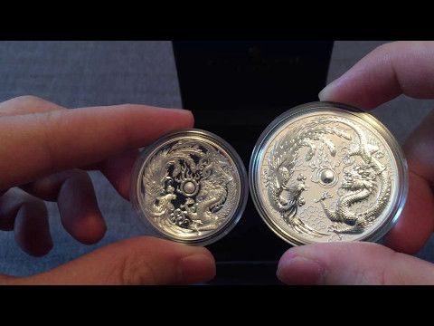2017 Australia Perth mint Dragon and Phoenix silver one oz coin
