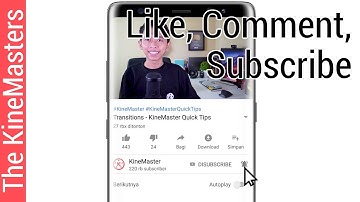 Like, Comment, Subscribe by Bang Tutorial #MadewithKineMaster